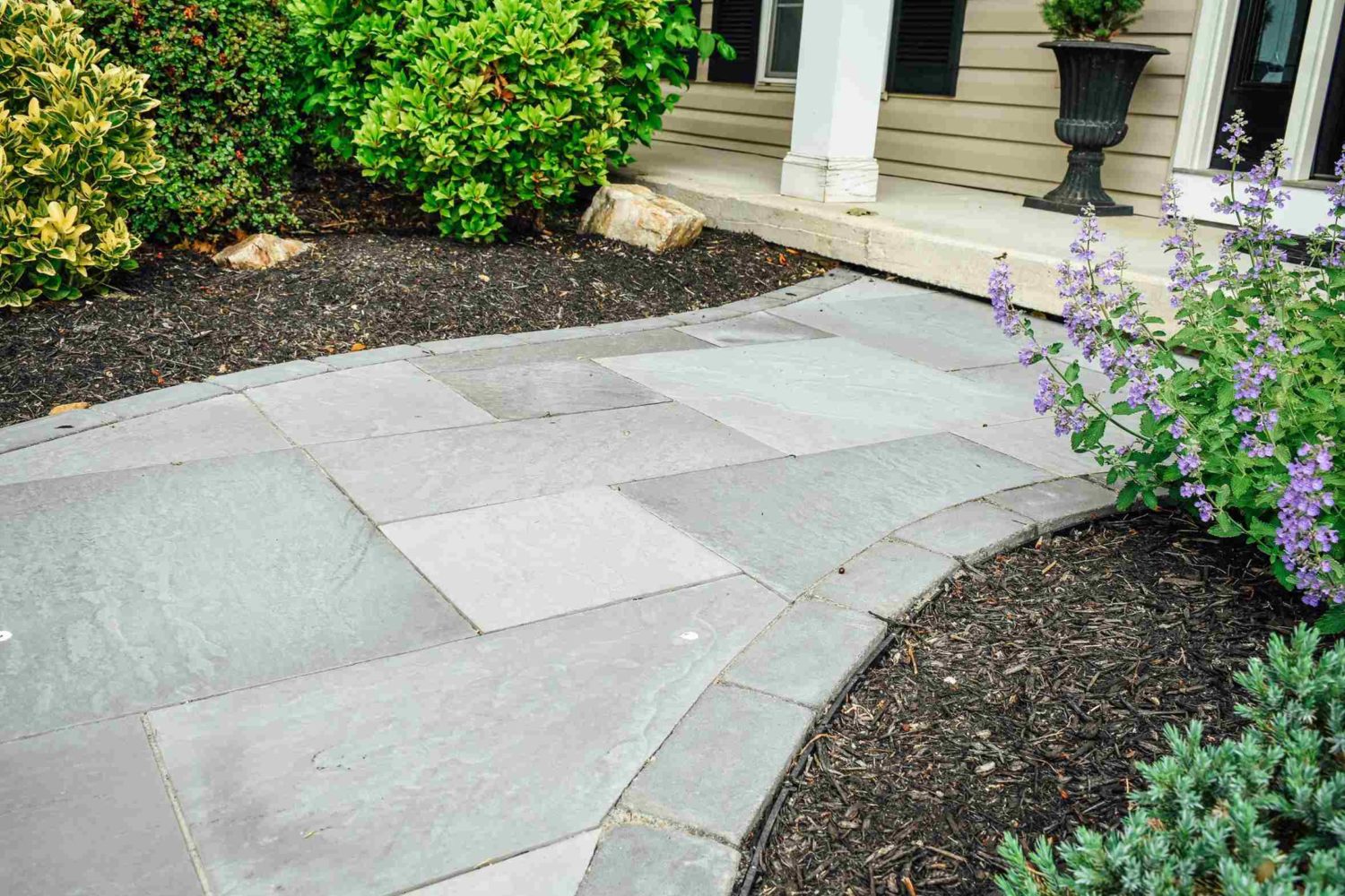 Bluestone walkway to front entry